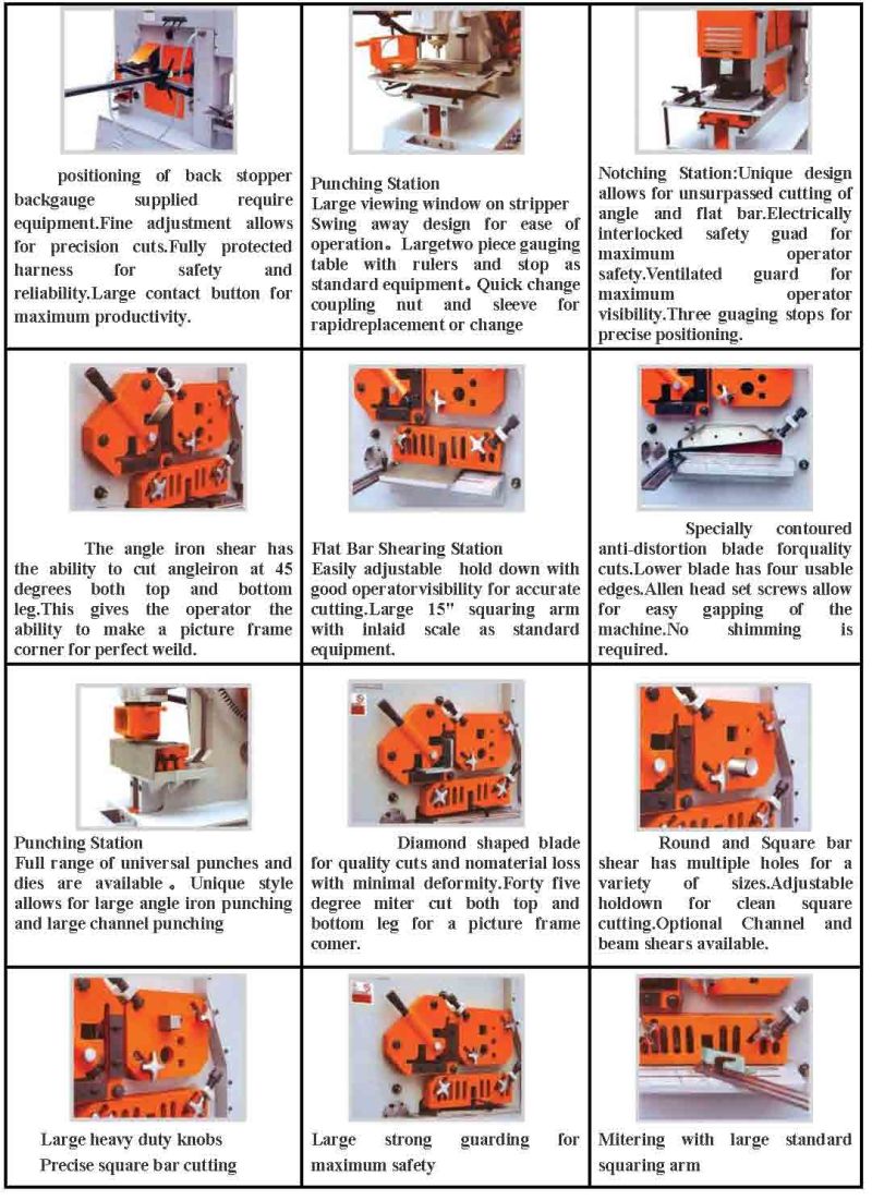 عامل حديدي لللكم والقطع الصلب الشخصي (Q35Y-40)