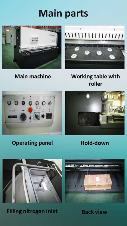 آلة قص هيدروليكية تستخدم لقص 3 مم من الفولاذ المقاوم للصدأ (QC12Y-6 * 3200)