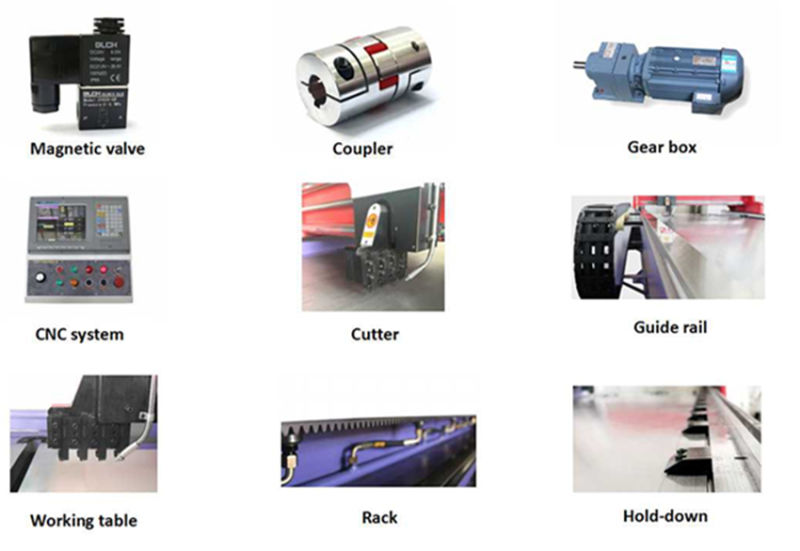 آلة قص الألواح المعدنية (RGEK1250 * 5000)