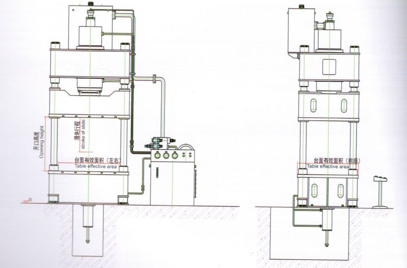 مكبس هيدروليكي بـ 4 أعمدة (Y32-63)