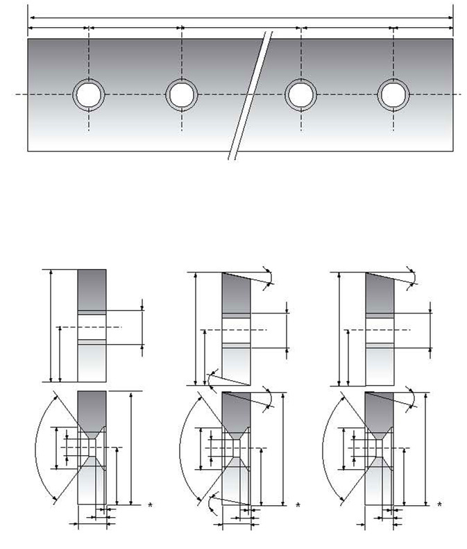 شفرة القطع لقطع الصفائح المعدنية (L = 1270mm)